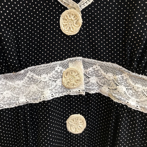 Miguelina Payton Lace-Trimmed Polka Dot Blouse - Picture 4 of 7